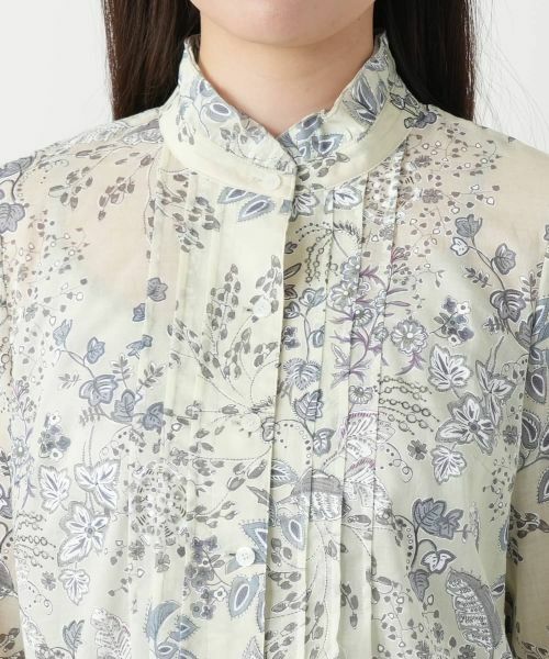 Leilian / レリアン シャツ・ブラウス | プリントスタンドカラーブラウス【Leilian WHITE LABEL】 | 詳細7
