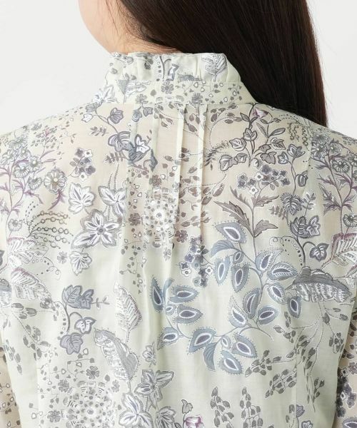 Leilian / レリアン シャツ・ブラウス | プリントスタンドカラーブラウス【Leilian WHITE LABEL】 | 詳細8