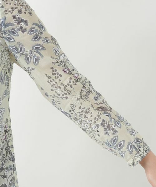 Leilian / レリアン シャツ・ブラウス | プリントスタンドカラーブラウス【Leilian WHITE LABEL】 | 詳細9