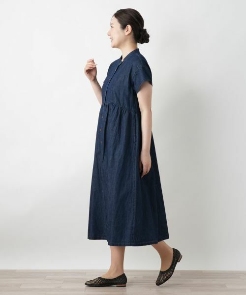 Leilian / レリアン ドレス | バンドカラーワンピース | 詳細2