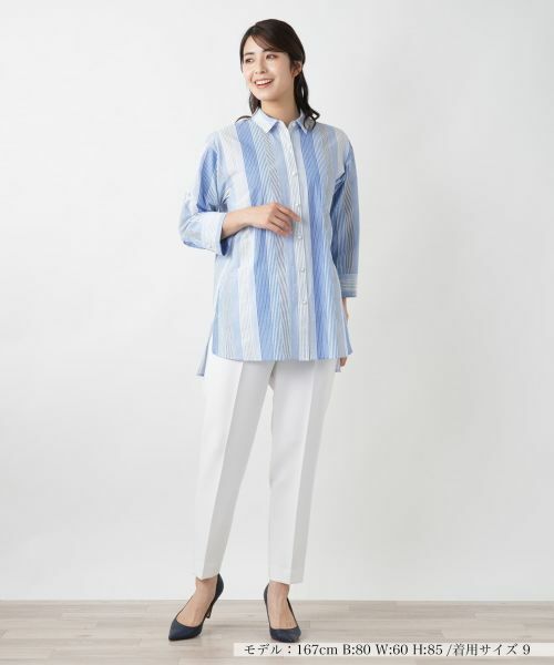 Leilian / レリアン シャツ・ブラウス | ストライプブラウス | 詳細1