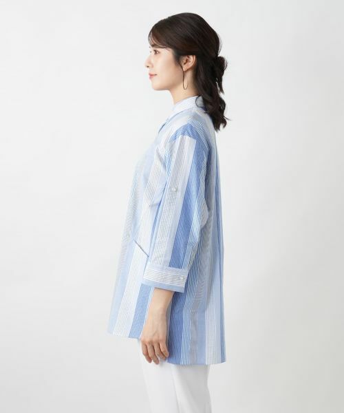 Leilian / レリアン シャツ・ブラウス | ストライプブラウス | 詳細5