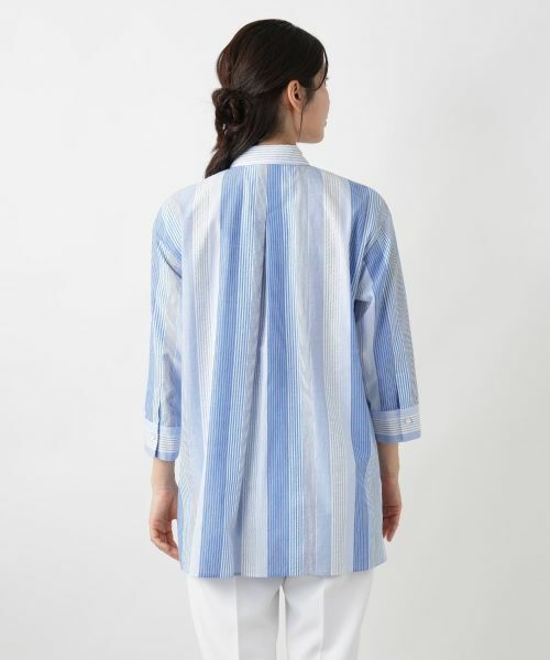 Leilian / レリアン シャツ・ブラウス | ストライプブラウス | 詳細6