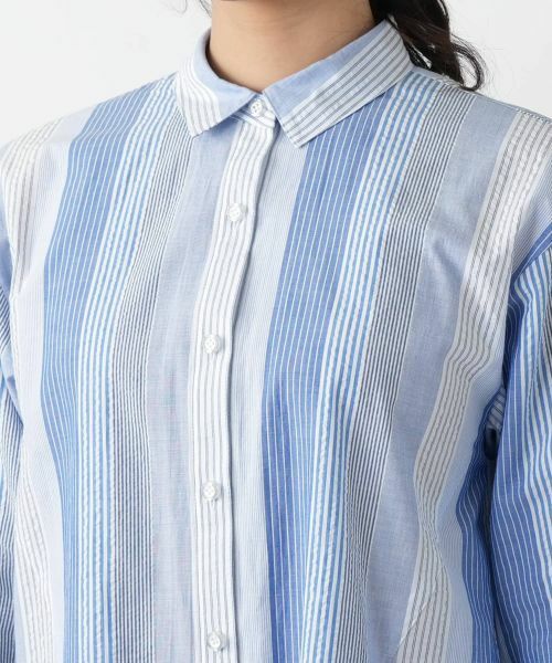 Leilian / レリアン シャツ・ブラウス | ストライプブラウス | 詳細7