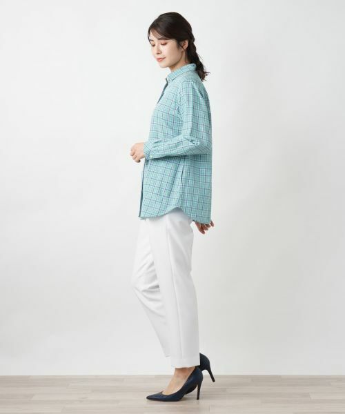 Leilian / レリアン シャツ・ブラウス | リバーシブルチェックシャツ | 詳細6