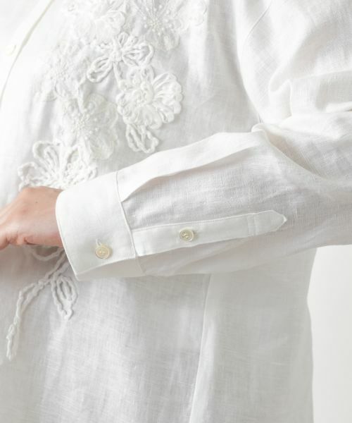 Leilian / レリアン シャツ・ブラウス | フラワー刺繍ブラウス | 詳細10