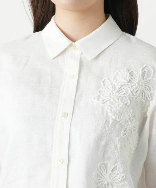 Leilian / レリアン シャツ・ブラウス | フラワー刺繍ブラウス | 詳細7