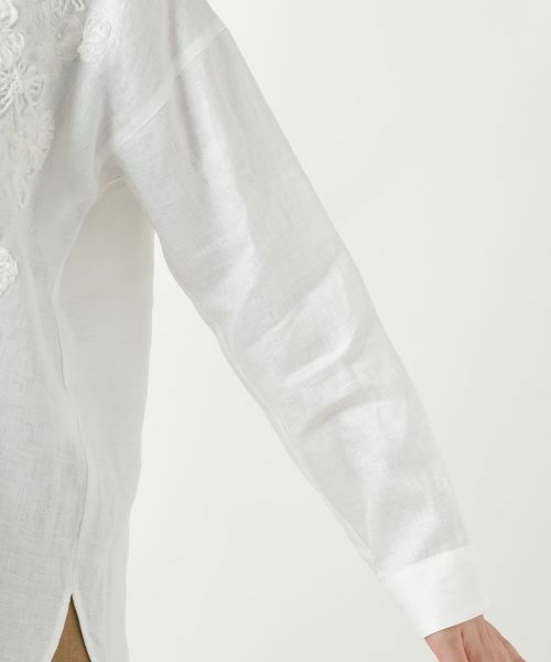 Leilian / レリアン シャツ・ブラウス | フラワー刺繍ブラウス | 詳細9