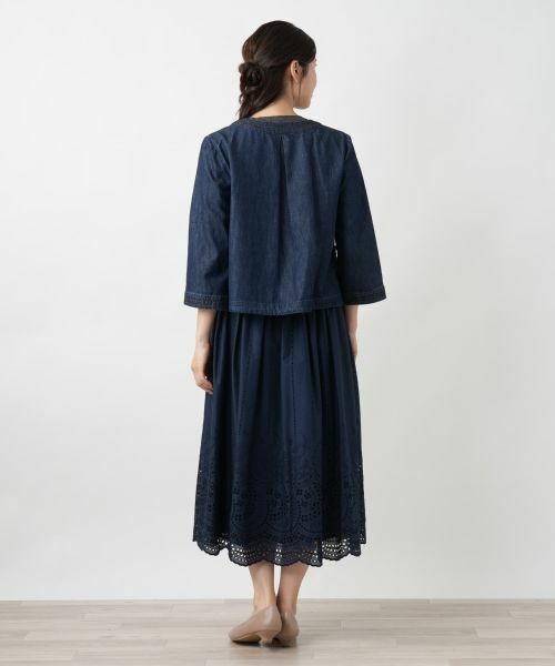 Leilian / レリアン テーラードジャケット | ノーカラージャケット | 詳細3