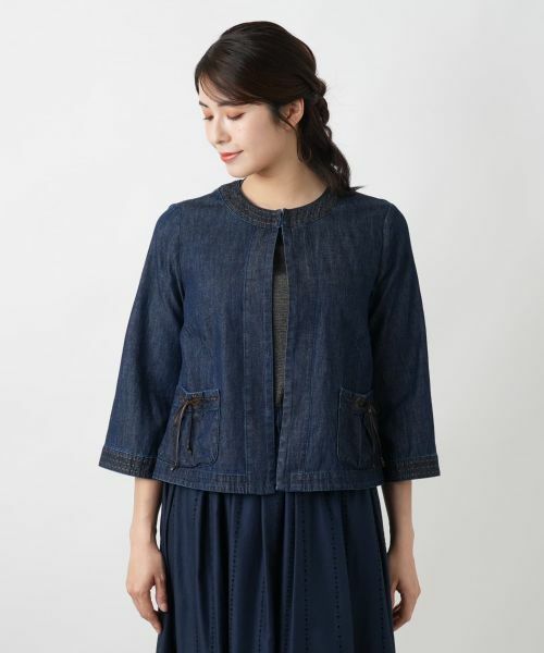 Leilian / レリアン テーラードジャケット | ノーカラージャケット | 詳細4