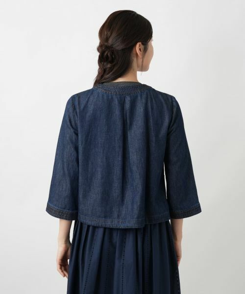 Leilian / レリアン テーラードジャケット | ノーカラージャケット | 詳細6