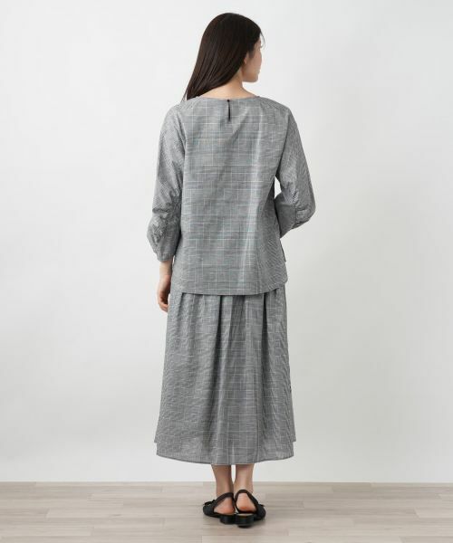 Leilian / レリアン シャツ・ブラウス | チェック刺繍ブラウス | 詳細3