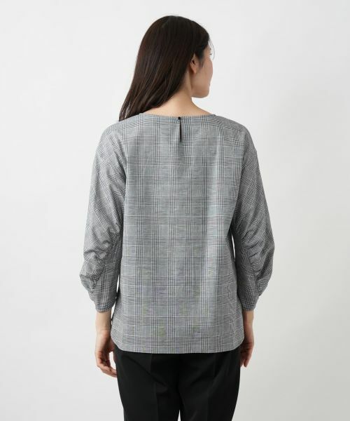 Leilian / レリアン シャツ・ブラウス | チェック刺繍ブラウス | 詳細6