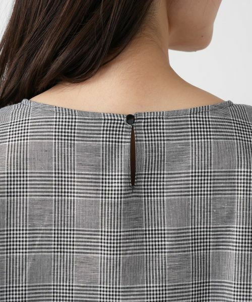 Leilian / レリアン シャツ・ブラウス | チェック刺繍ブラウス | 詳細8