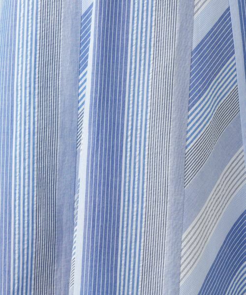 Leilian / レリアン ミニ・ひざ丈スカート | ストライプフレアスカート | 詳細11