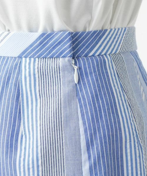 Leilian / レリアン ミニ・ひざ丈スカート | ストライプフレアスカート | 詳細9