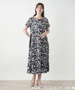 Leilian / レリアン ドレス | プリントフレアワンピース【MUSE BY ROCHAS Premiere】