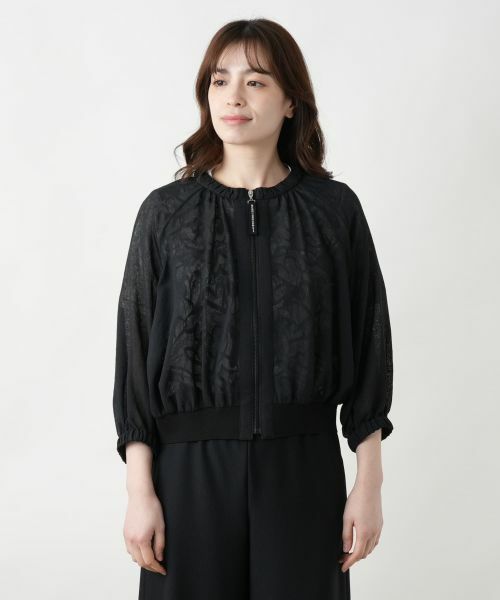 Leilian / レリアン その他アウター | シアーブルゾン【MUSE BY ROCHAS Premiere】 | 詳細4