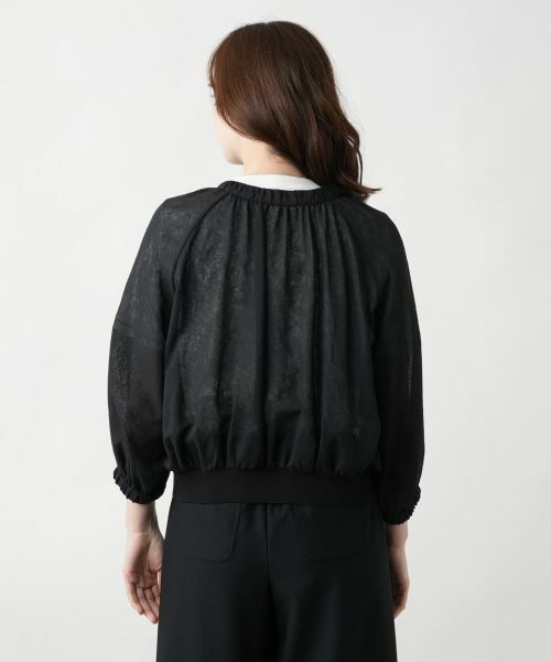 Leilian / レリアン その他アウター | シアーブルゾン【MUSE BY ROCHAS Premiere】 | 詳細6