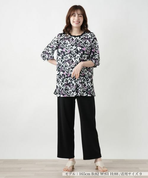 Leilian / レリアン シャツ・ブラウス | プリントチュニックブラウス【MUSE BY ROCHAS Premiere】 | 詳細1