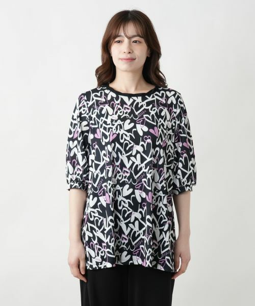 Leilian / レリアン シャツ・ブラウス | プリントチュニックブラウス【MUSE BY ROCHAS Premiere】 | 詳細4