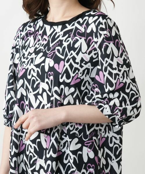 Leilian / レリアン シャツ・ブラウス | プリントチュニックブラウス【MUSE BY ROCHAS Premiere】 | 詳細9