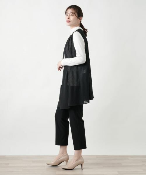 Leilian / レリアン テーラードジャケット | ロングニットベスト【MUSE BY ROCHAS Premiere】 | 詳細2