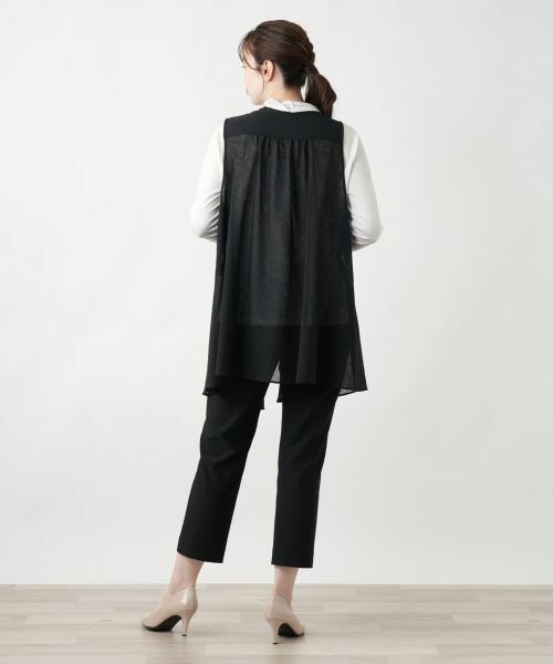 Leilian / レリアン テーラードジャケット | ロングニットベスト【MUSE BY ROCHAS Premiere】 | 詳細3