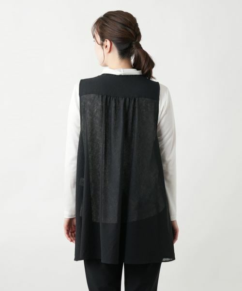 Leilian / レリアン テーラードジャケット | ロングニットベスト【MUSE BY ROCHAS Premiere】 | 詳細6