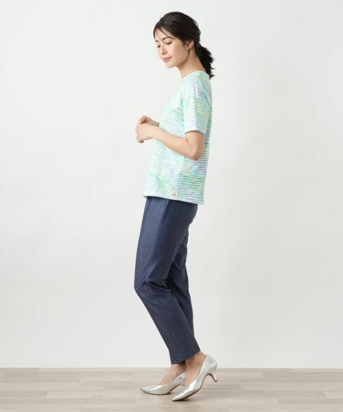 Leilian / レリアン カットソー | プリントクルーネックカットソー【MUSE BY ROCHAS Premiere】 | 詳細5