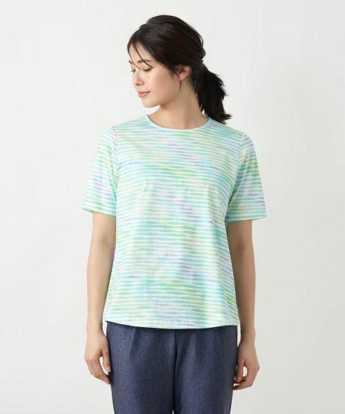 Leilian / レリアン カットソー | プリントクルーネックカットソー【MUSE BY ROCHAS Premiere】 | 詳細7