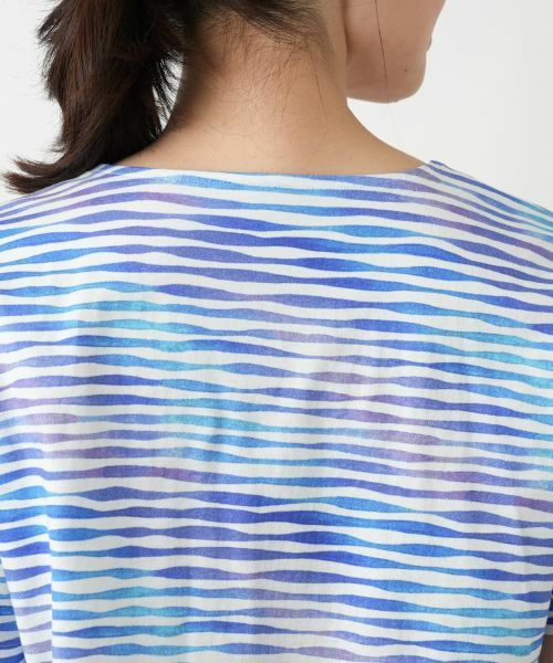 Leilian / レリアン カットソー | プリント変形ネックカットソー【MUSE BY ROCHAS Premiere】 | 詳細11