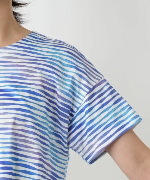 Leilian / レリアン カットソー | プリント変形ネックカットソー【MUSE BY ROCHAS Premiere】 | 詳細12