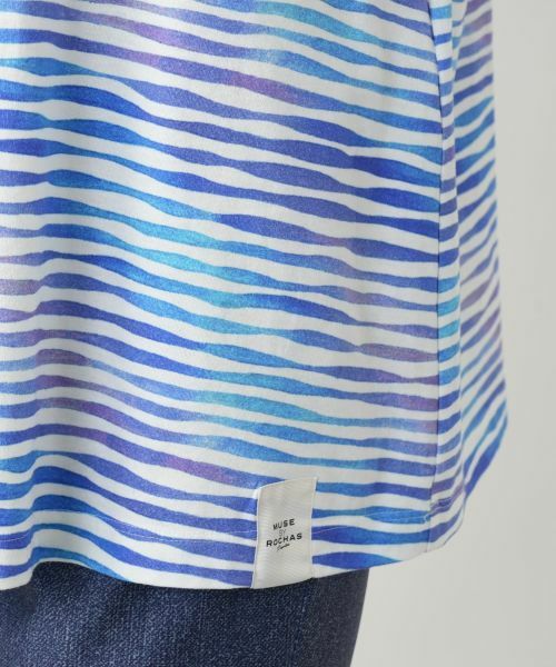 Leilian / レリアン カットソー | プリント変形ネックカットソー【MUSE BY ROCHAS Premiere】 | 詳細13