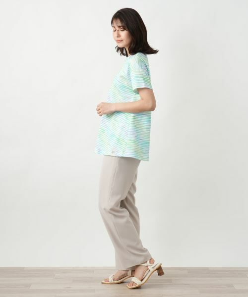 Leilian / レリアン カットソー | プリント変形ネックカットソー【MUSE BY ROCHAS Premiere】 | 詳細2