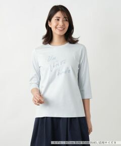 Leilian / レリアン カットソー | 刺繍クルーネックカットソー【MUSE BY ROCHAS Premiere】