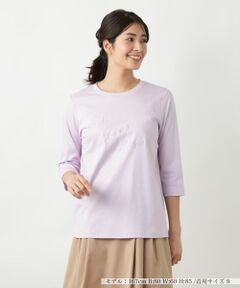 Leilian / レリアン カットソー | 刺繍クルーネックカットソー【MUSE BY ROCHAS Premiere】