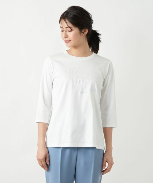 Leilian / レリアン カットソー | 刺繍クルーネックカットソー【MUSE BY ROCHAS Premiere】 | 詳細10