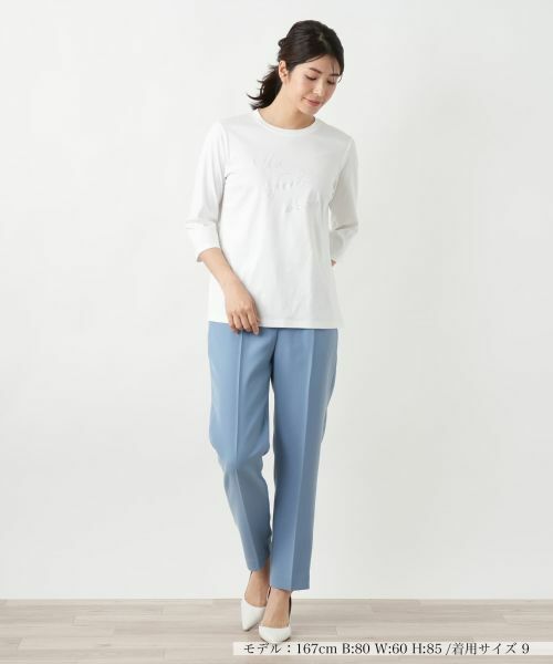 Leilian / レリアン カットソー | 刺繍クルーネックカットソー【MUSE BY ROCHAS Premiere】 | 詳細7