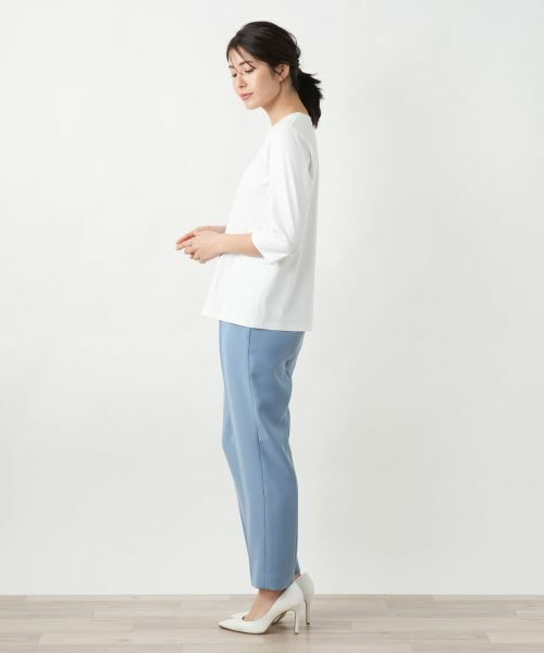 Leilian / レリアン カットソー | 刺繍クルーネックカットソー【MUSE BY ROCHAS Premiere】 | 詳細8