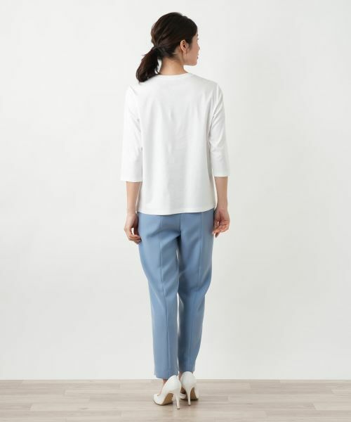 Leilian / レリアン カットソー | 刺繍クルーネックカットソー【MUSE BY ROCHAS Premiere】 | 詳細9