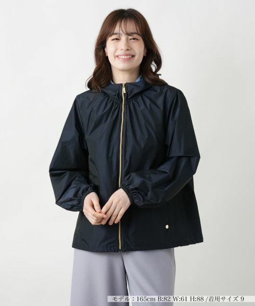 Leilian / レリアン テーラードジャケット | フーデッドジャケット(ネイビー)