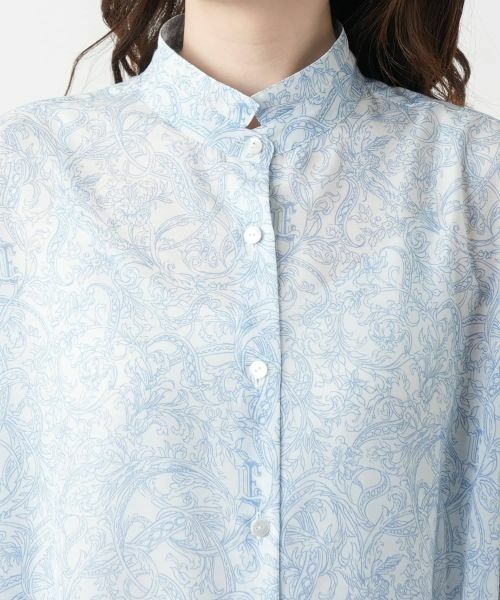 Leilian / レリアン シャツ・ブラウス | ペイズリースタンドカラーブラウス | 詳細12