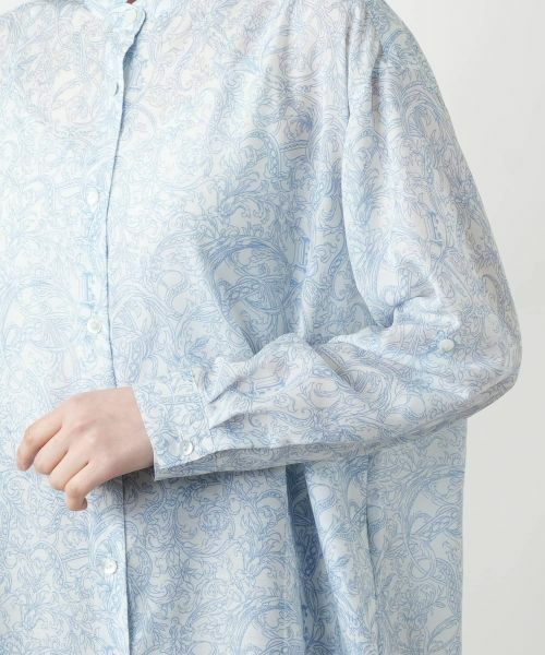 Leilian / レリアン シャツ・ブラウス | ペイズリースタンドカラーブラウス | 詳細14