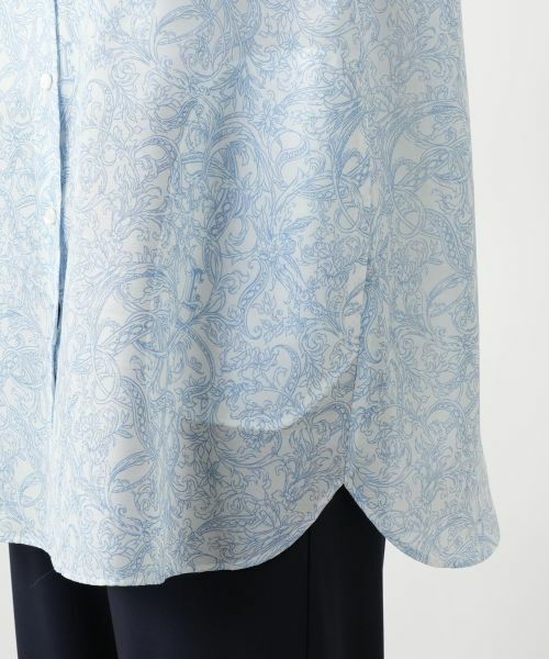 Leilian / レリアン シャツ・ブラウス | ペイズリースタンドカラーブラウス | 詳細16