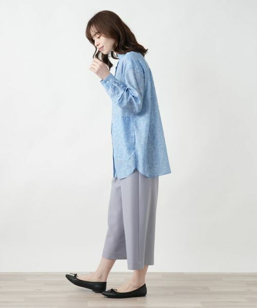 Leilian / レリアン シャツ・ブラウス | ペイズリースタンドカラーブラウス | 詳細2