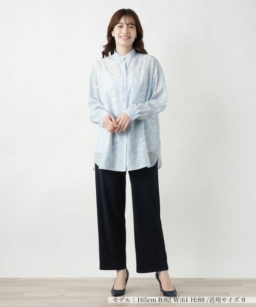 Leilian / レリアン シャツ・ブラウス | ペイズリースタンドカラーブラウス | 詳細4