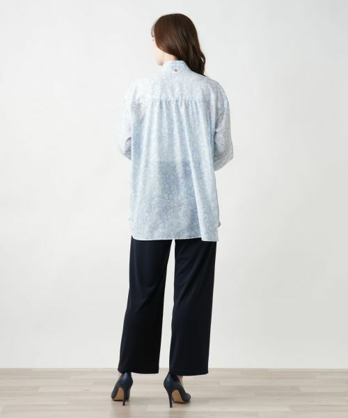 Leilian / レリアン シャツ・ブラウス | ペイズリースタンドカラーブラウス | 詳細6