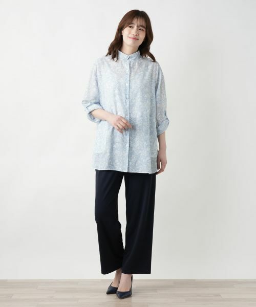 Leilian / レリアン シャツ・ブラウス | ペイズリースタンドカラーブラウス | 詳細7