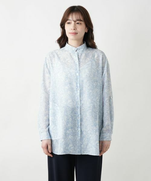 Leilian / レリアン シャツ・ブラウス | ペイズリースタンドカラーブラウス | 詳細9